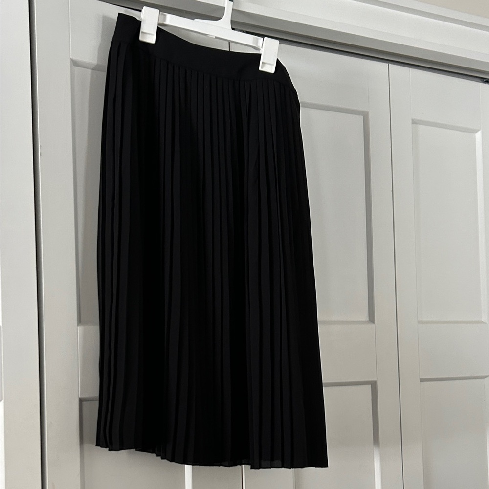 J. Crew Factory Black Midi Skirt